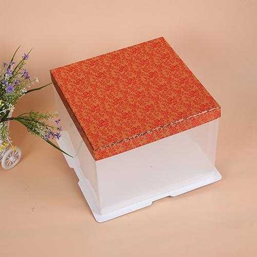 厂家定做印刷logo透明pvc环保包装盒 西点礼品烘焙蛋糕.